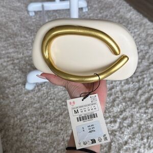 ZARA GOLD CLASP BOX BAG